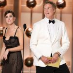 Will Ferrell Kristen Wiig Golden Globes 2024 Fluffing A Duck