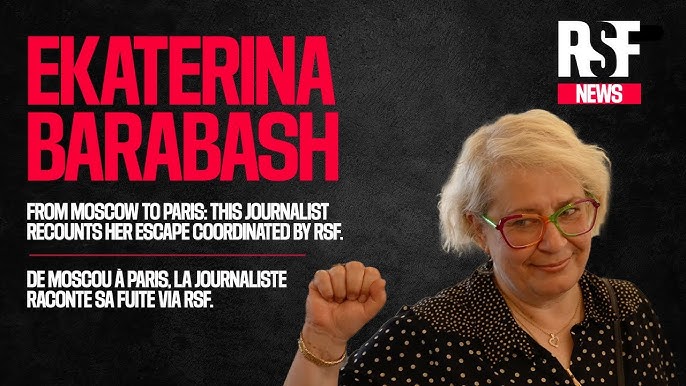 Ekaterina Barabas, la journaliste russe opposée à la guerre en Ukraine a trouvé refuge en France grâce à Reporters sans frontières
