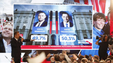 Présidentielle en Pologne : le nationaliste Karol Nawrocki prend une courte avance sur Rafał Trzaskowski