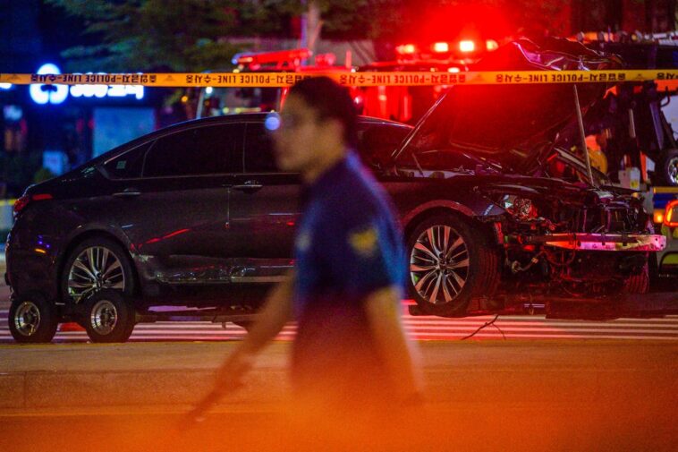 Yongin : une voiture percute un restaurant, faisant un mort et six blessés